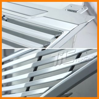 2009 2010 HONDA FIT ALL CHROME ABS BILLET STYLE FRONT UPPER GRILLE KIT