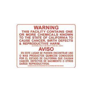 WARNING PROPOSITION 65 COMPLIANCE STATEMENT 18x24 Heavy