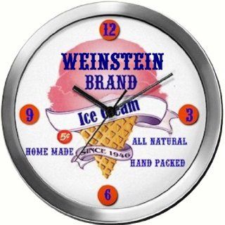 WEINSTEIN 14 Inch Ice Cream Metal Clock Quartz Movement