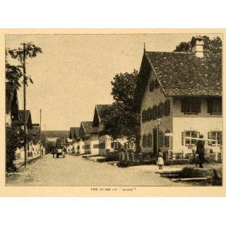1903 Print House Mary Oberammergau Bavaria Germany
