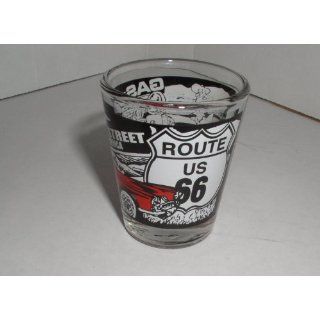 US ROUTE 66 MAIN STREET OF AMERICA ONE OUNCE SHOT GLASS