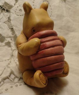 Disney Classic Pooh Holding Honey Pot Figurine by Charpente