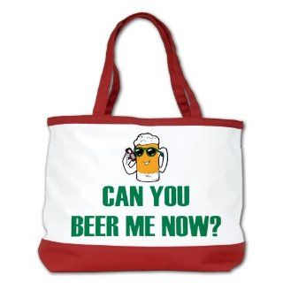 Shoulder Bag Purse (2 Sided) Red Can You Beer Me Now Beer