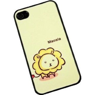 Cartoon Lion Case for Apple Iphone 4/4s: Cell Phones