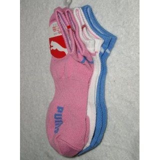 Puma Womens No Show Socks with Sorbtek, Size 9 11, Pink