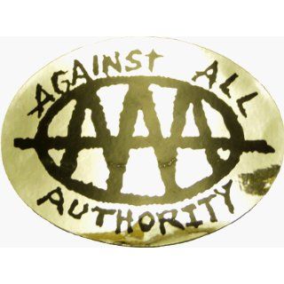 Against All Authority   AAA Logo on SHINY SILVER   Sticker / Decal