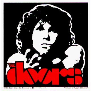 The Doors   Jim Morrison High Contrast American Poet Shot with Logo in