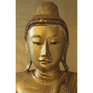 HUGE LAMINATED / ENCAPSULATED Golden Buddha Medative