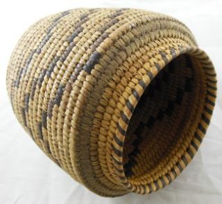  Coiled Alaskan Grass Basket with Lid Hooper Bay Carol Hoescher