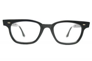  mens vintage 1950s Black Horn rimmed eye glasses vintage retro eyewear