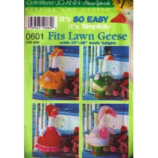 Simplicity Sewing Pattern 0601 Lawn Geese Clothing