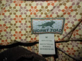 Horny Toad Anthropologie Brown Corduroy Snap Front Diamond Quilt
