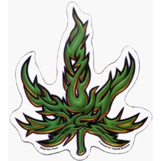 Tribal Marijuana Pot Leaf   Sticker / Decal :  : Automotive