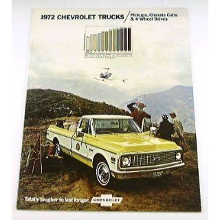1972 72 Chevy CHEVROLET TRUCK BROCHURE Pickup C10 K20