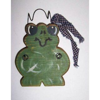 ABC Products   Primitive ~ Wall Hung   Wooden Frog