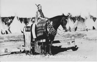Pendleton Oregon Rodeo Round Up Indian Princess Horse Postcard Vintage