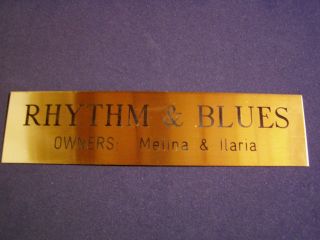 Horse Stall Nameplate Custom Engraved Brass 2x8 Plate 3 Lines