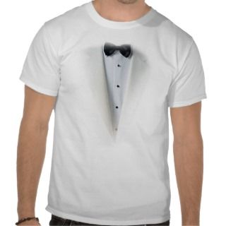 fake white tuxedo tee shirt 
