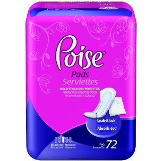 Poise Moderate Pads, Poise Pad Mod Absorb, (1 PACK, 72