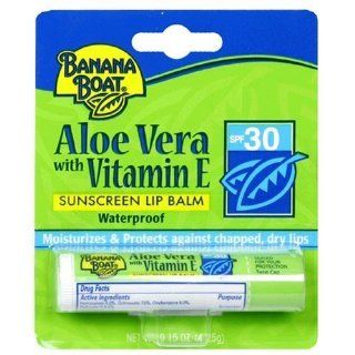 Banana Boat Aloe Vera SPF 30 Lip Balm (Case of 24) Beauty