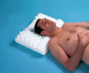 Specially designed pillow helps reduce snoring and promote a restful