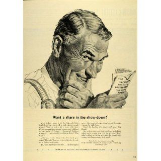 1943 Ad United States Playing Cards War Saving Bonds WWII