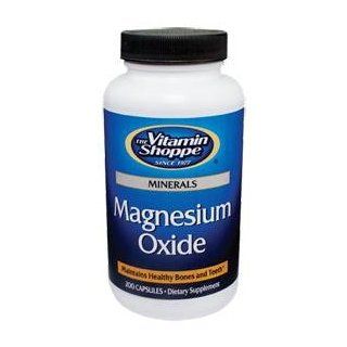 Vitamin Shoppe   Magnesium Oxide, 200 capsules Health