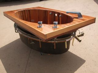 Wood Wooden Jacuzzi Hot Tub Bath Tub Whirlpool Bathtub