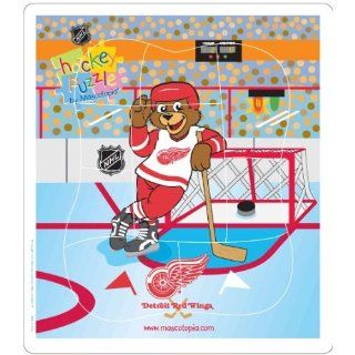 DETROIT RED WINGS Team Mascot (12 by 14) WOODEN PUZZLE