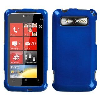Solid Dark Blue Phone Protector Faceplate Cover For HTC