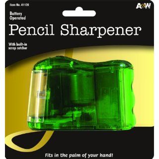 A&W Products Battery Operated Pencil Sharpener with Scrap