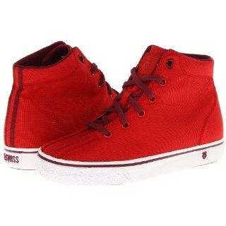 K Swiss Boys Clean Laguna High Top, Red/Tawny Port Shoes