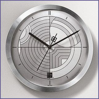  Frank Lloyd Wright Hoffman House Wall Clock   Aluminum Bezel C3336