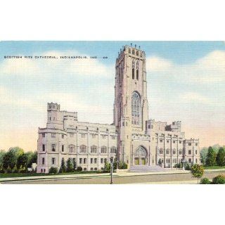 1950s Vintage Postcard Scottish Rite Cathedral