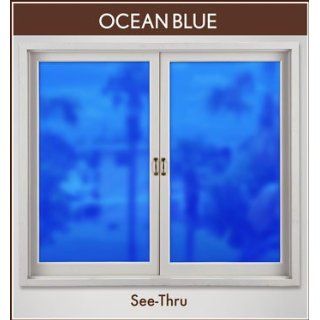 Ocean Blue Deco Tint 48 x 86 See Through Stained Glass