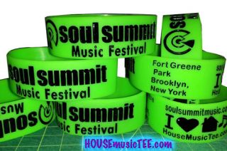 Soul Summit Music Green Wristband Show Your Support House Music