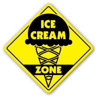Ice Cream Zone Sign Shop Scooper Parlor Neon Signs