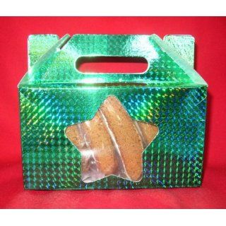 Set of 3 Biscotti Holiday Window Gable Boxes (1 Dozen Biscotti in Each
