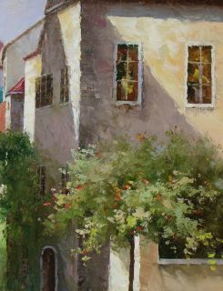 Holand Landscape Oil Painting Houses 24X36