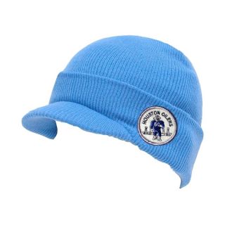 vtg baby blue Houston Oilers winter knit visor hat throwback Texans