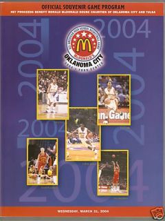 2004 McDonalds Dwight Howard Rajon Rondo Game Program