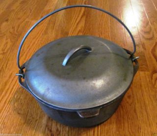  Iron 5 Quart Cook Pot Roaster Dutch Oven w Slow Drip Lid 8 Do