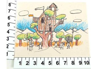 Bridge to Terabithia Fortress Drawing Colored on Camera