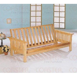 All Wood Futon in Mission Style Oak Finish Sofa Bed (Frame