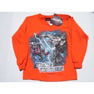 Transformers Long Sleeve Orange T Shirt Kids Size L For