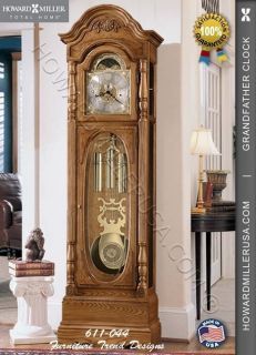  Howard Miller 84 Traditional Grandfather Floor Clock in Oak Schultz