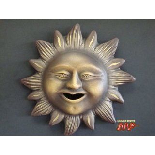 Sun Star Shaped Theme Red Clay Ceramic Large 15 Plaque