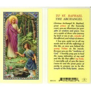 St. Raphael Prayer Holy Card (800 212)   10 pack (E24 526