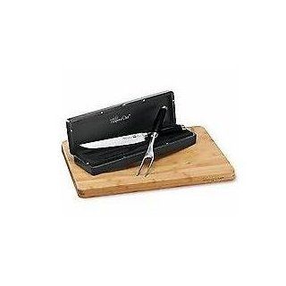Pampered Chef Forged Cutlery Carving Set with Case