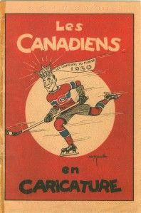  Canadiens Caricature Book Howie Morenz Joliat Cecil Hart Replica